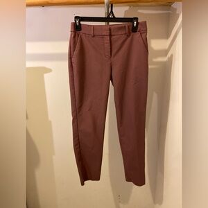 Express Women’s Columnist Ankle Mid Rise Mauve Pants